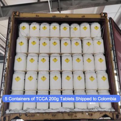 5 Containers of TCCA 200g Tablets Shipped to Colombia – Don't Miss Your Window, Order Early
